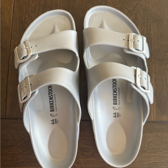 Birkenstock Metallic Gray Sandals